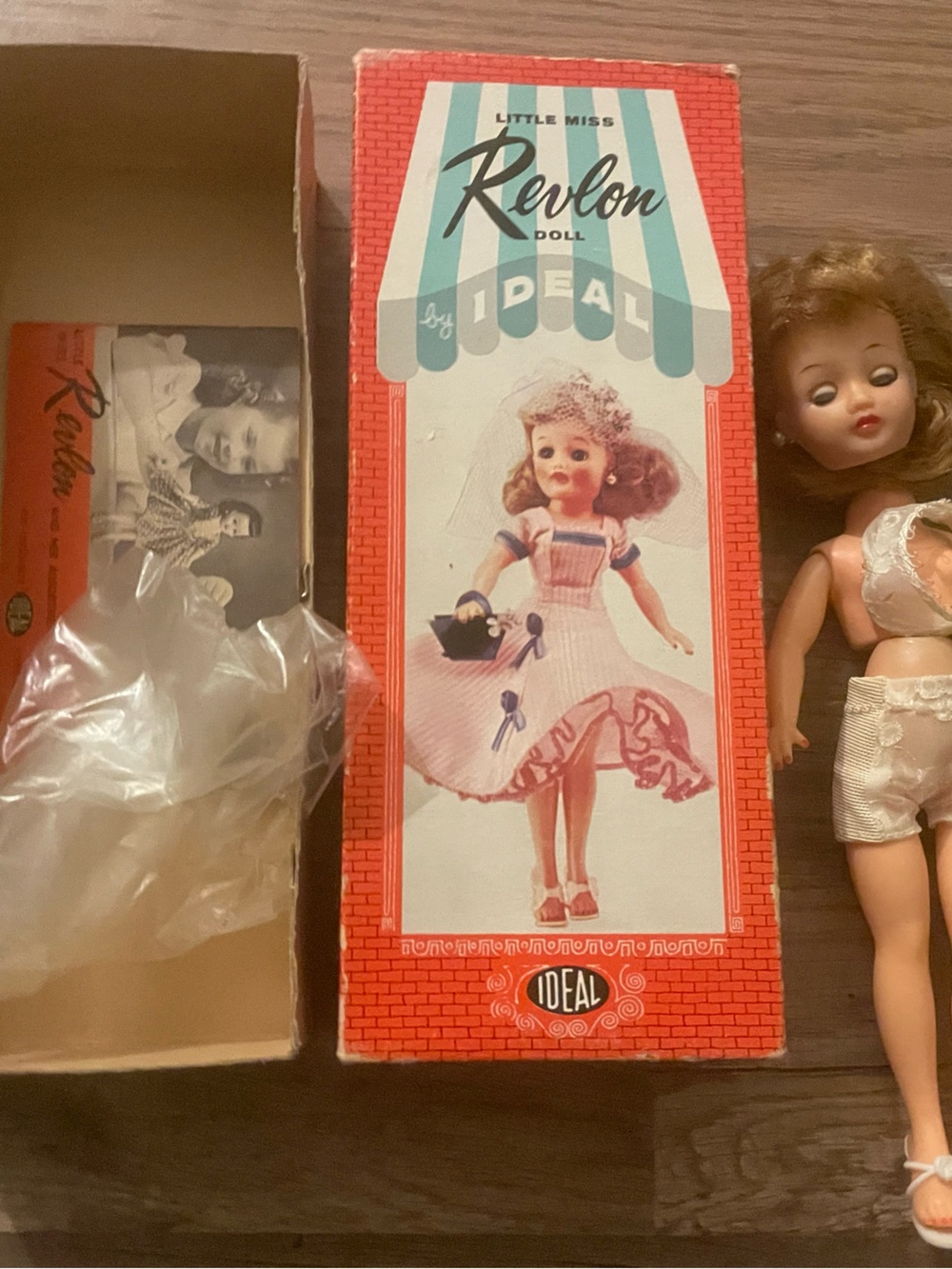 Vintage Revlon Little Miss Doll by Ideal - Pink and White